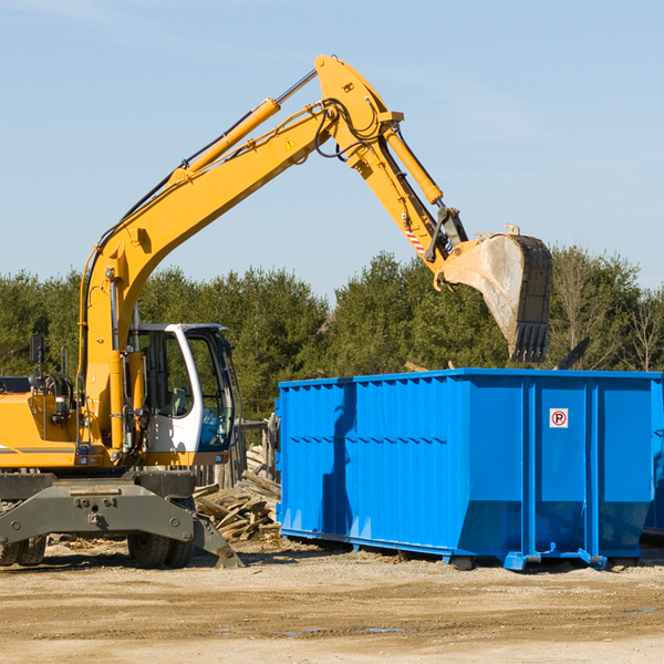 can i rent a residential dumpster for a construction project in Twin City